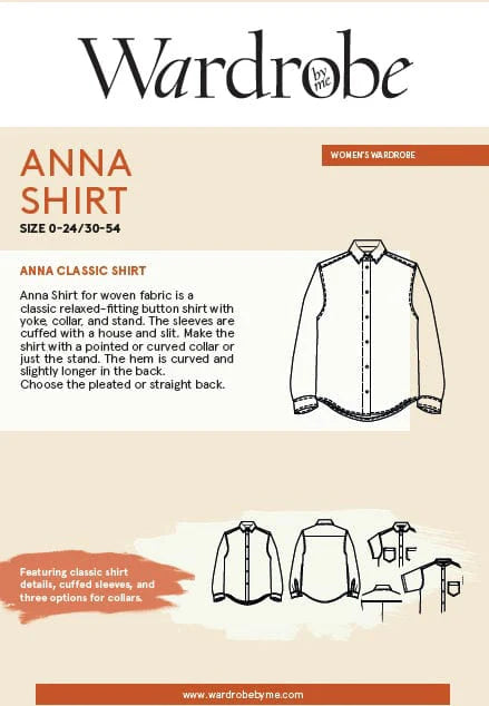 Anna shirt pattern