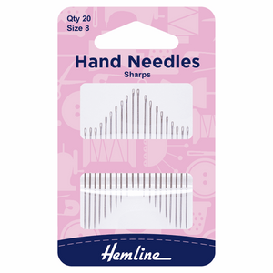 Hand needles sharps size 8
